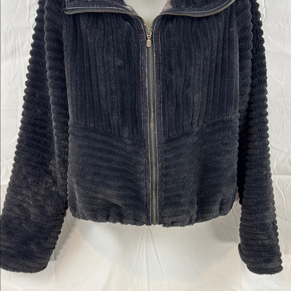 Anthropologie Natasha Full Zipper Faux-Fur Cozy Casual Winter Jacket Size M - Picture 7 of 13